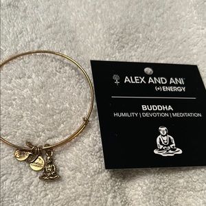 Alex and Ani Gold Buddha Bracelet